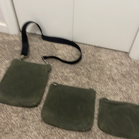 Brand new Army green canvas shoulder bag, 3 bags in 1. - Picture 6 of 7